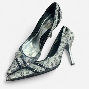 Baby Phat Black and Silver Heels